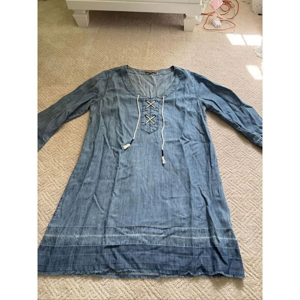 Michael Stars Tencel-Linen Denim Dress